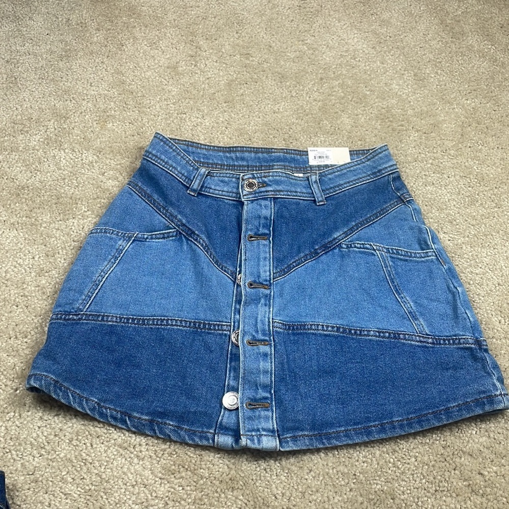 Junior So Patchwork Mini Skirt - Picture 4 of 6